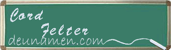 Cord Felter Visitenkarte